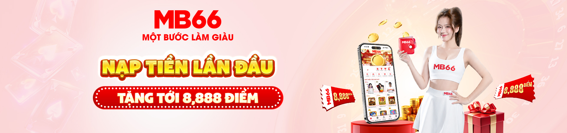 Mb66 tặng 8888 điểm khi nạp đầu
